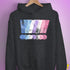 Bigender Pride Grunge Exclamation Points Hoodie - Dark Grey Heather